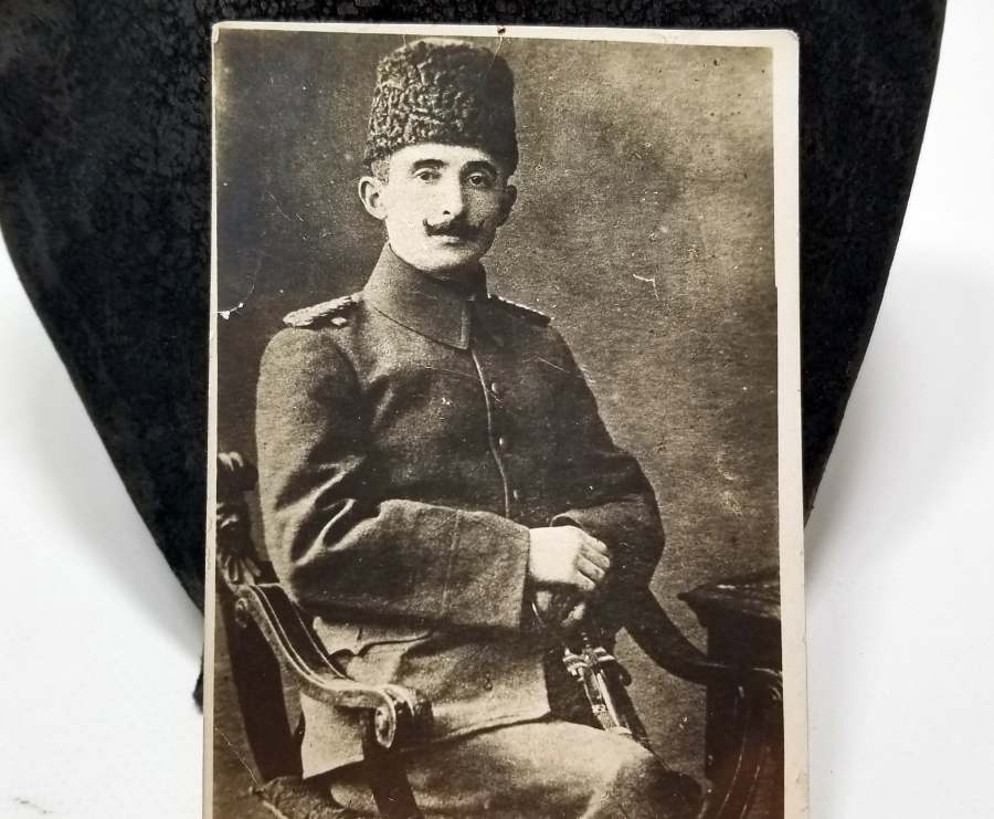 İSMET PAŞA OSMANLI SUBAYI İKEN ÇEKİLMİŞ ÇOK NADİR FOTOĞRAF