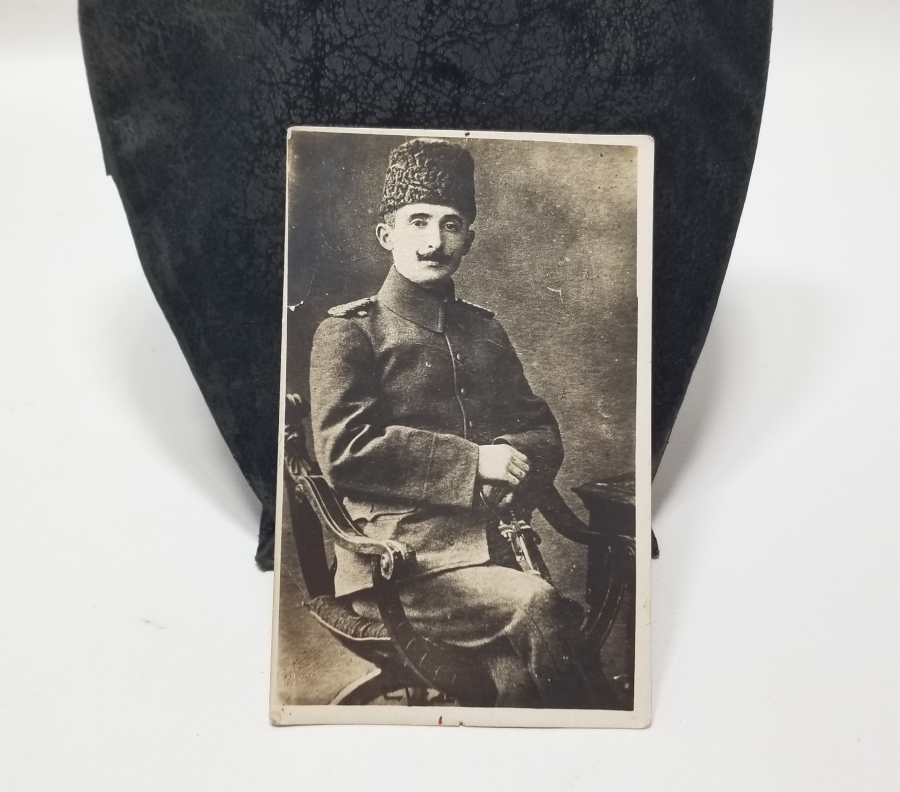 İSMET PAŞA OSMANLI SUBAYI İKEN ÇEKİLMİŞ ÇOK NADİR FOTOĞRAF