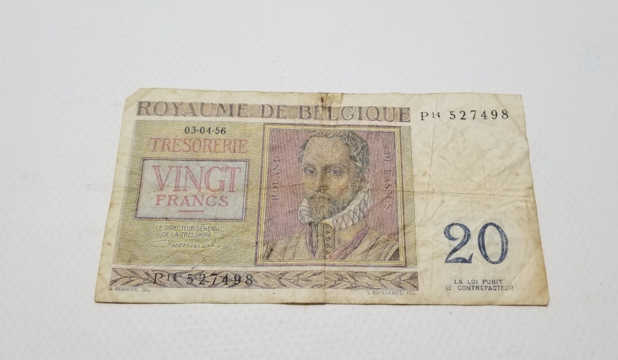 1956 BELÇİKA 20 FRANK
