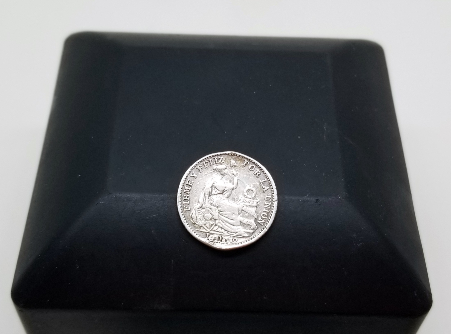 1904 PERU YARIM DİNERO GÜMÜŞ PARA