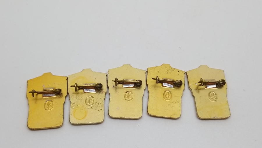 5 ADET ANTİKA SOVYET KOŞU ROZETİ