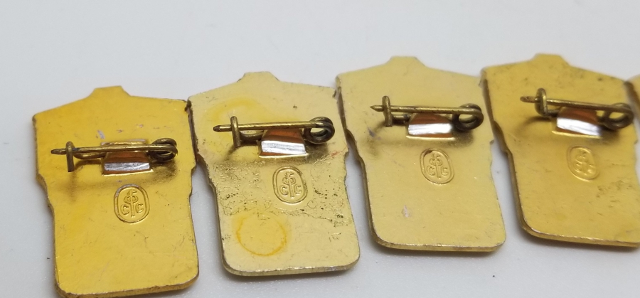 5 ADET ANTİKA SOVYET KOŞU ROZETİ