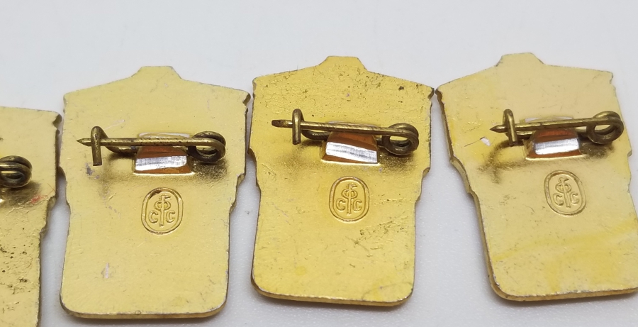 5 ADET ANTİKA SOVYET KOŞU ROZETİ