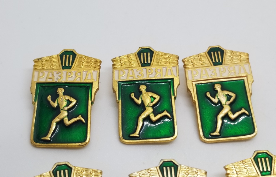 6 ADET ANTİKA SOVYET KOŞU ROZETİ