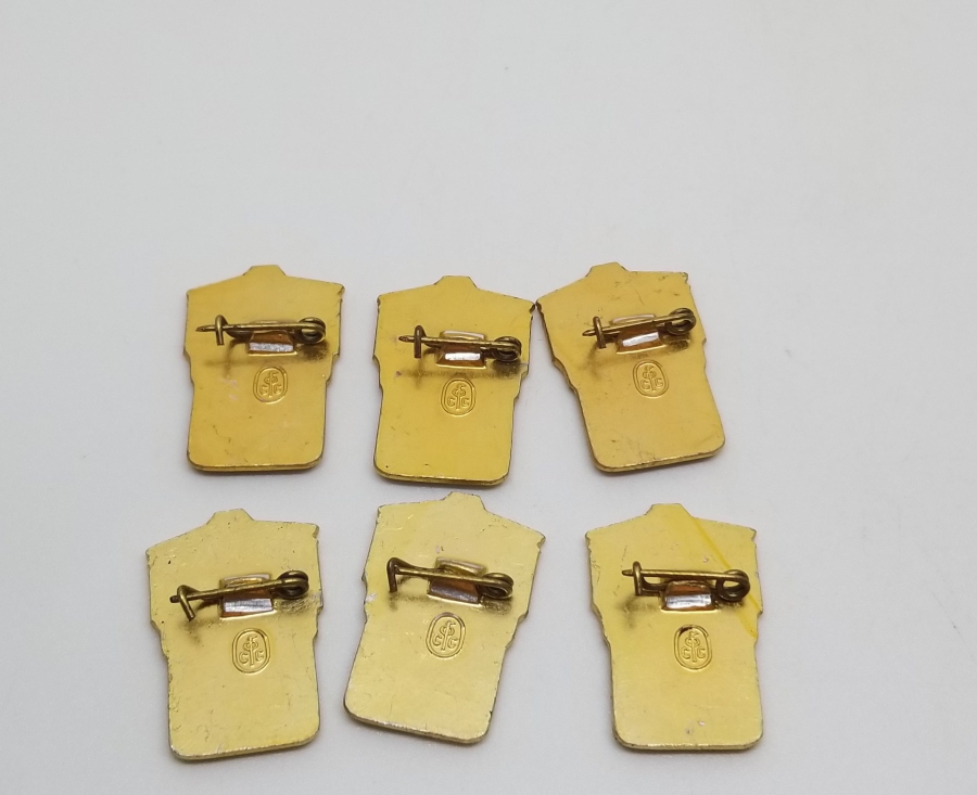 6 ADET ANTİKA SOVYET KOŞU ROZETİ