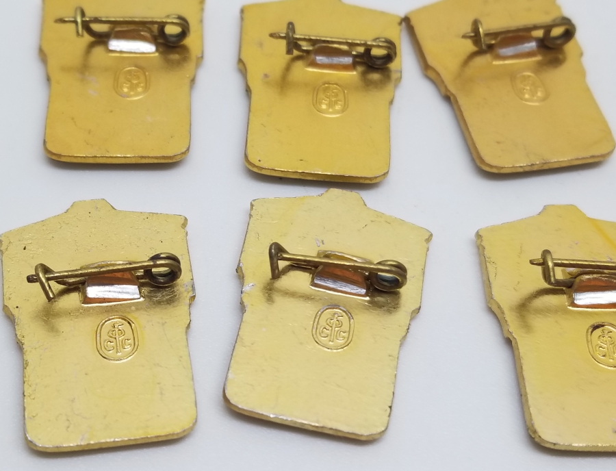 6 ADET ANTİKA SOVYET KOŞU ROZETİ