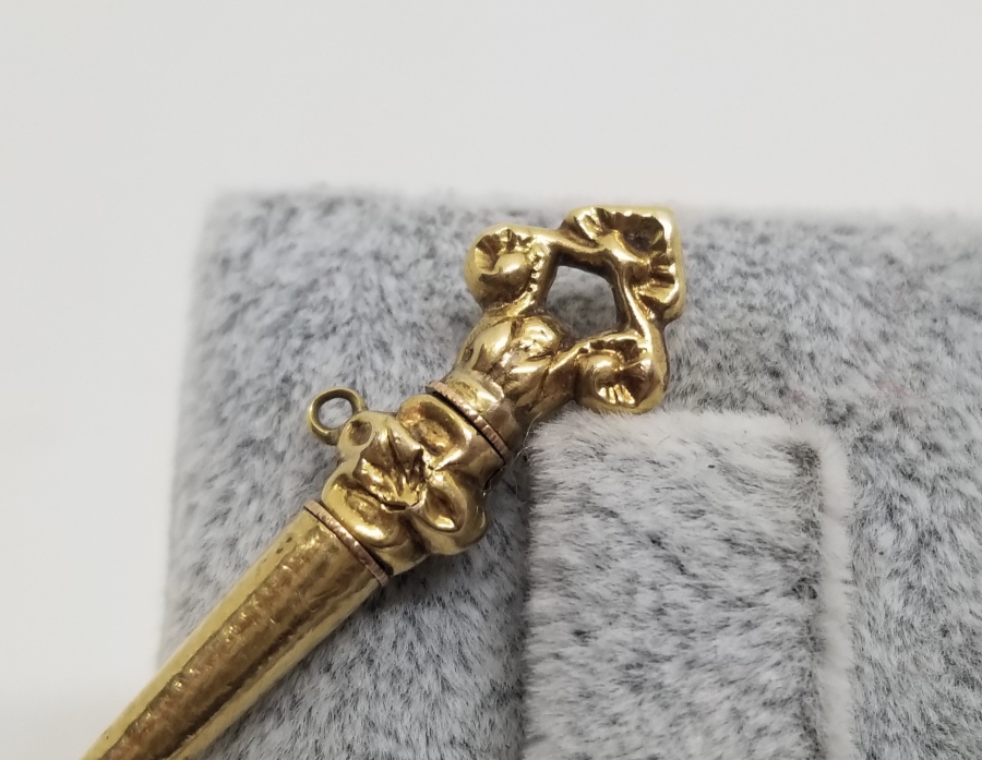 OSMANLI DÖNEMİ ALTIN CEP SAATİ KURMA ANAHTARI