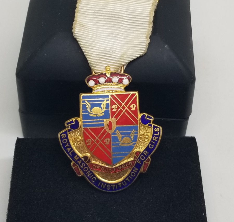 ORİJİNAL ASKISIYLA ANTİKA MASONİK MADALYA