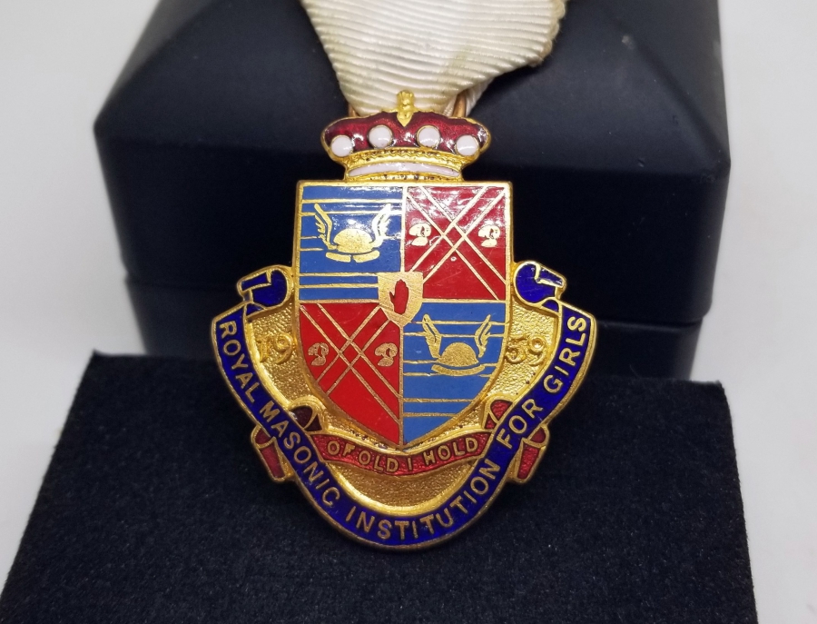 ORİJİNAL ASKISIYLA ANTİKA MASONİK MADALYA