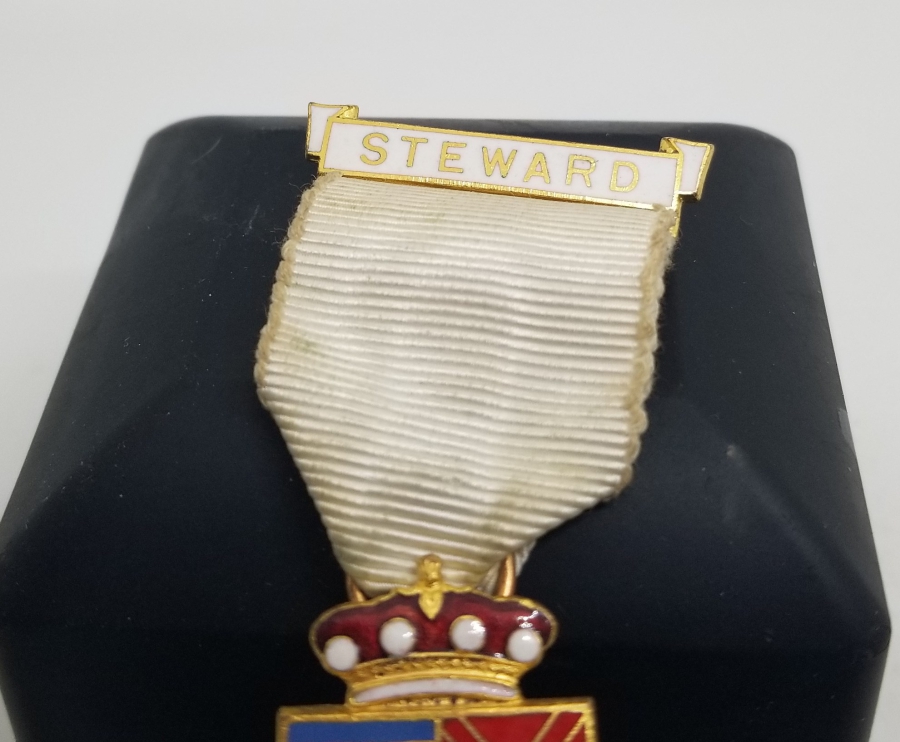 ORİJİNAL ASKISIYLA ANTİKA MASONİK MADALYA