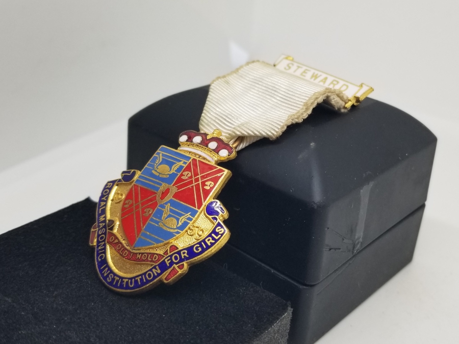 ORİJİNAL ASKISIYLA ANTİKA MASONİK MADALYA