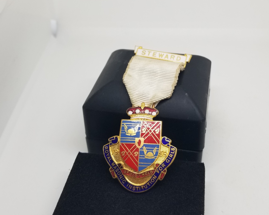 ORİJİNAL ASKISIYLA ANTİKA MASONİK MADALYA