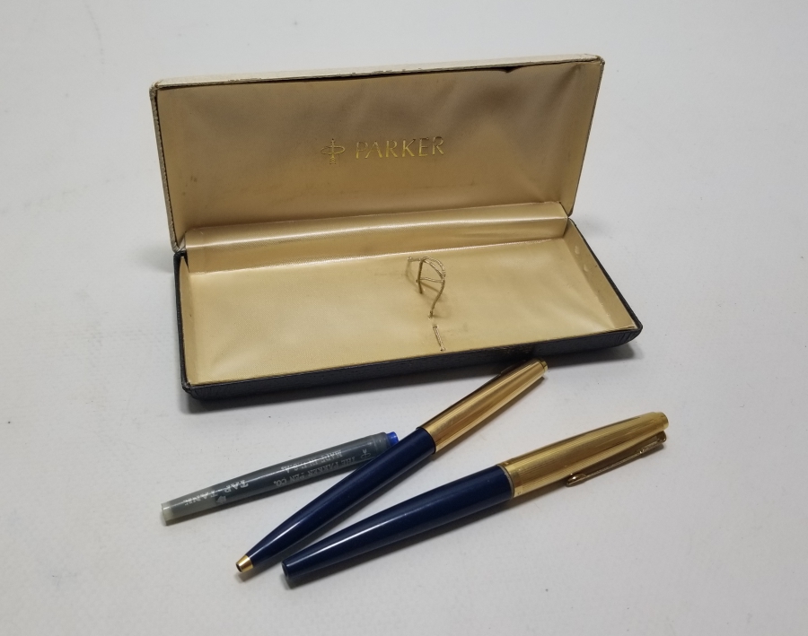 ORİJİNAL KUTUSUNDA PARKER MARKA ANTİKA KALEM TAKIMI