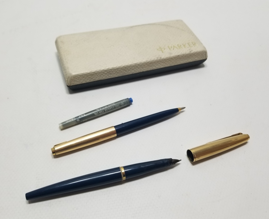 ORİJİNAL KUTUSUNDA PARKER MARKA ANTİKA KALEM TAKIMI