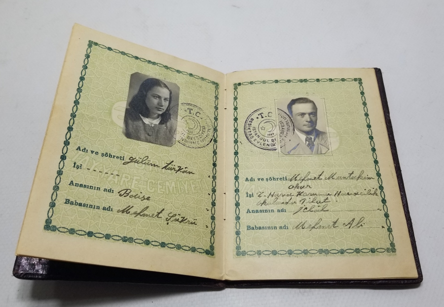 CUMHURİYET BAŞLARI ANTİKA EVLENME CÜZDANI