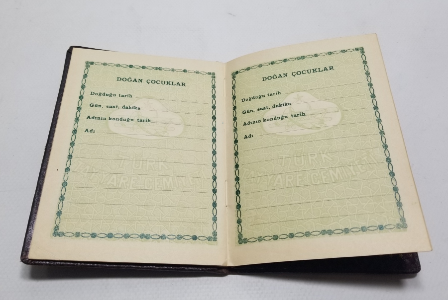 CUMHURİYET BAŞLARI ANTİKA EVLENME CÜZDANI