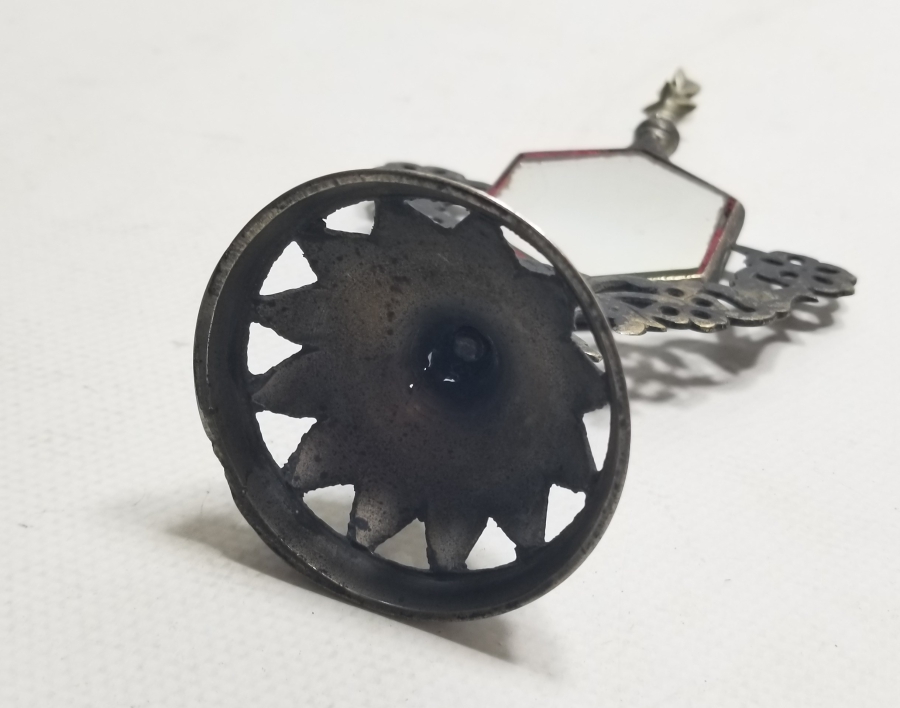 KABE-İ ŞERİF GÖRSELLİ ANTİKA MASA AYNASI