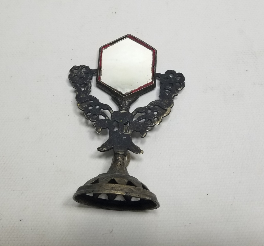 KABE-İ ŞERİF GÖRSELLİ ANTİKA MASA AYNASI