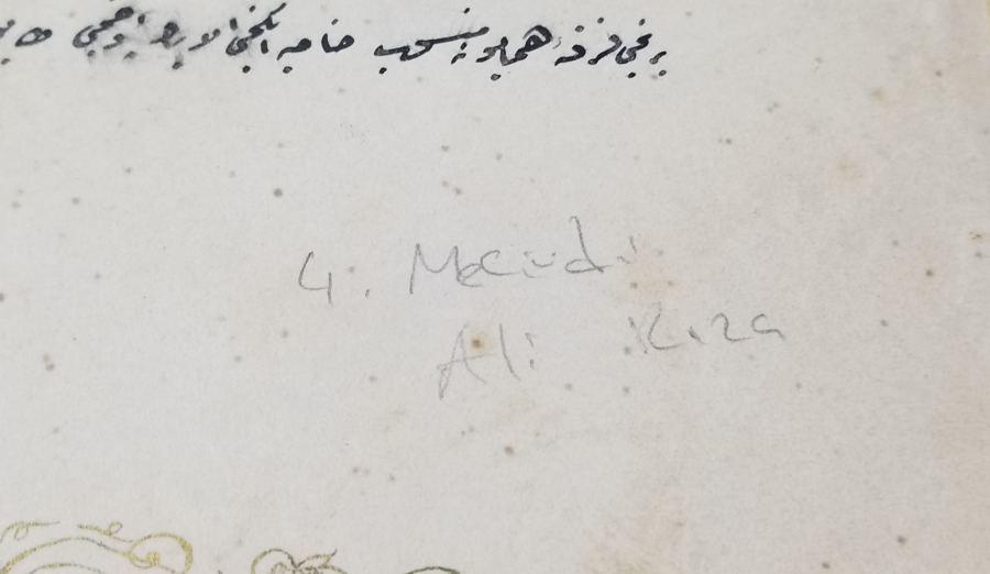 ORİJİNAL ZARFIYLA ALİ RIZA EFENDİ'YE VERİLMİŞ 4. DERECE MECİDİ NİŞANI BERATI