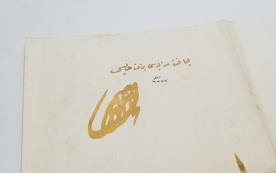 ABDÜLHAMİD HAN DÖNEMİ ALİ RIZA EFENDİ'YE VERİLMİŞ YUNAN HARBİ MADALYASI BERATI