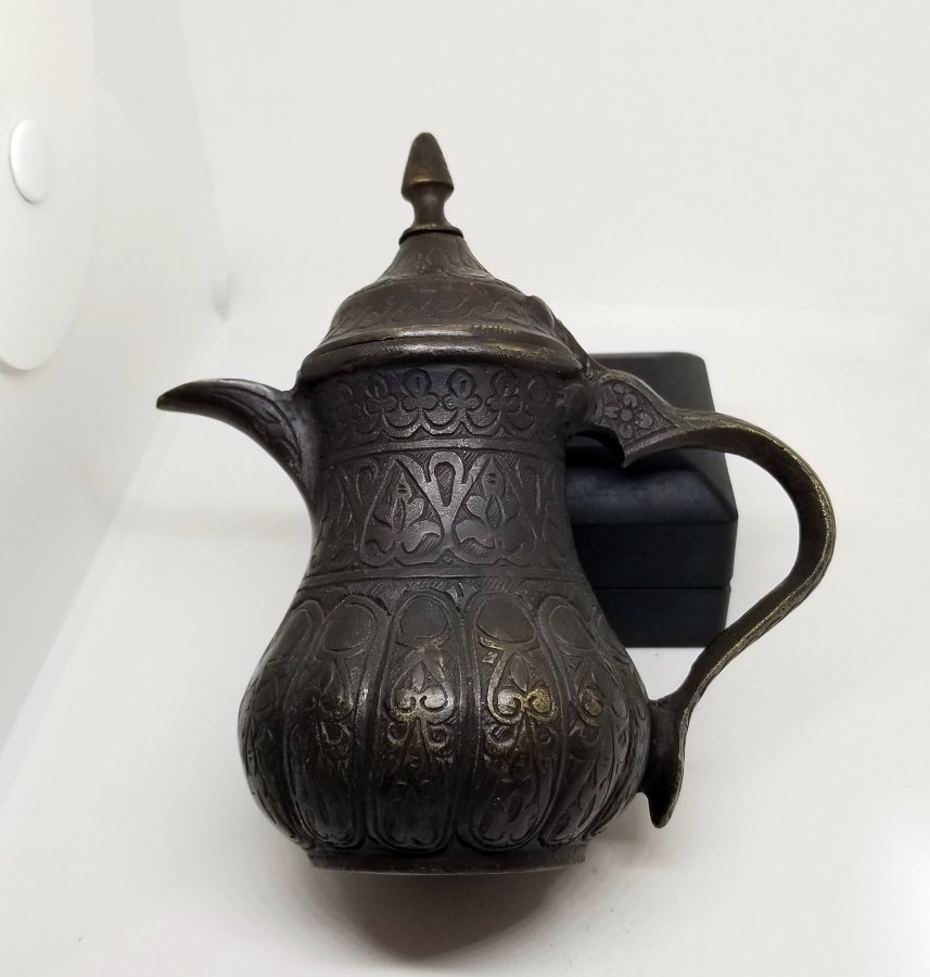 BRONZ DÖKÜM GAZİANTEP YAPIMI KAHVEDAN - MIRRA