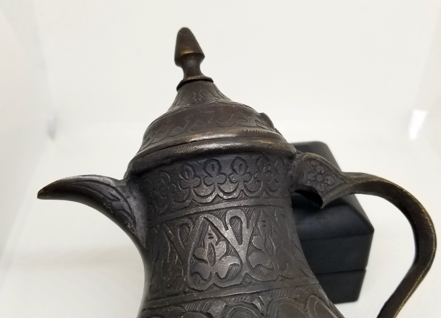 BRONZ DÖKÜM GAZİANTEP YAPIMI KAHVEDAN - MIRRA