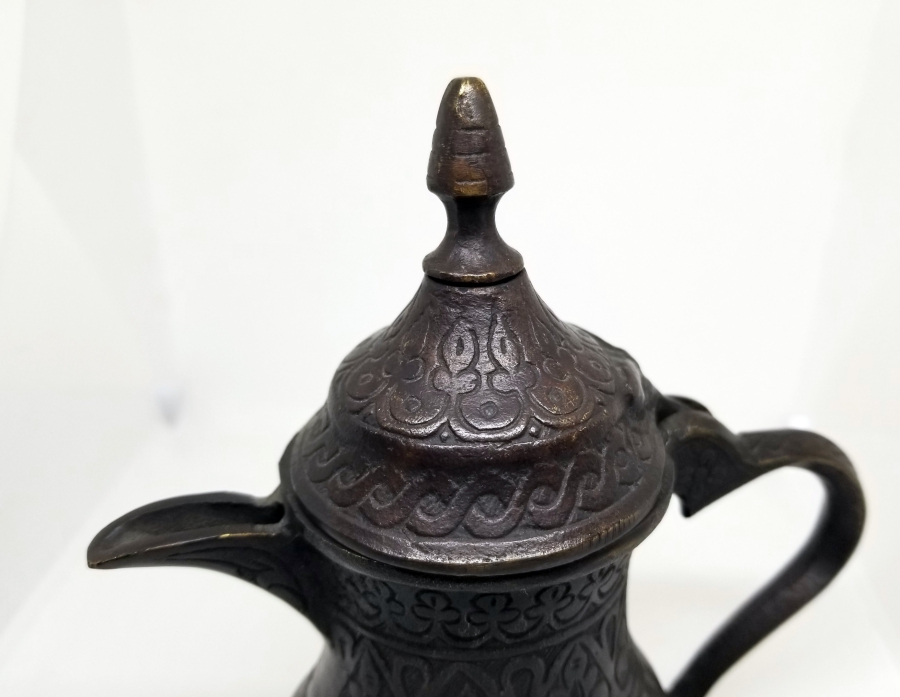 BRONZ DÖKÜM GAZİANTEP YAPIMI KAHVEDAN - MIRRA