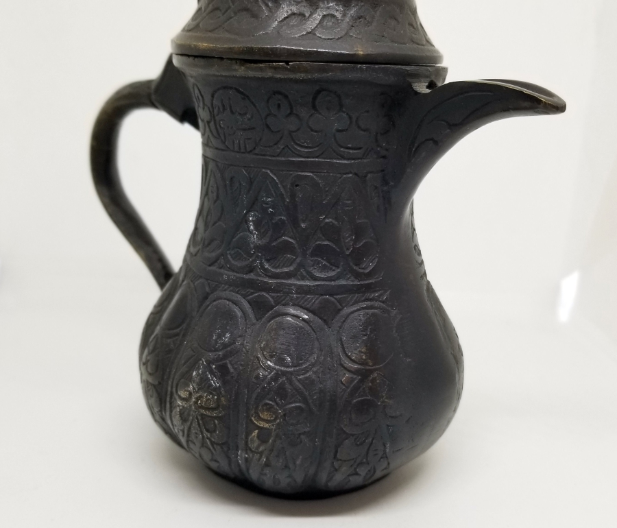 BRONZ DÖKÜM GAZİANTEP YAPIMI KAHVEDAN - MIRRA