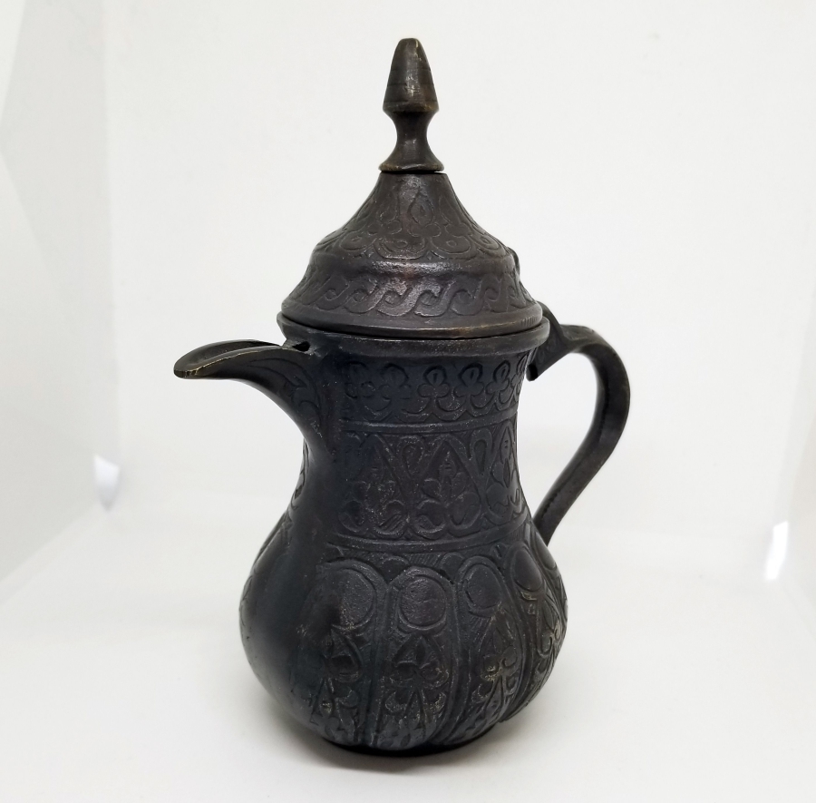 BRONZ DÖKÜM GAZİANTEP YAPIMI KAHVEDAN - MIRRA