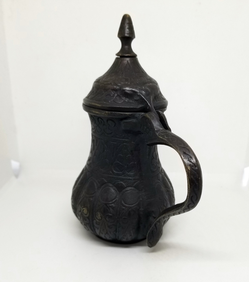 BRONZ DÖKÜM GAZİANTEP YAPIMI KAHVEDAN - MIRRA