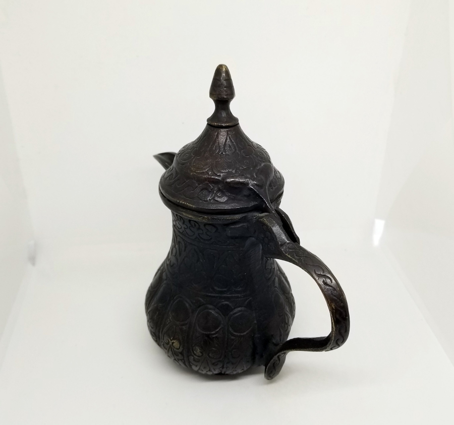 BRONZ DÖKÜM GAZİANTEP YAPIMI KAHVEDAN - MIRRA