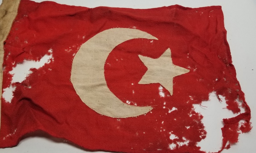 1. DÜNYA SAVAŞI DÖNEMİ NADİR TİPTE OSMANLI BAYRAK