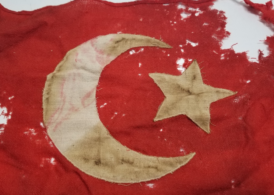 1. DÜNYA SAVAŞI DÖNEMİ NADİR TİPTE OSMANLI BAYRAK
