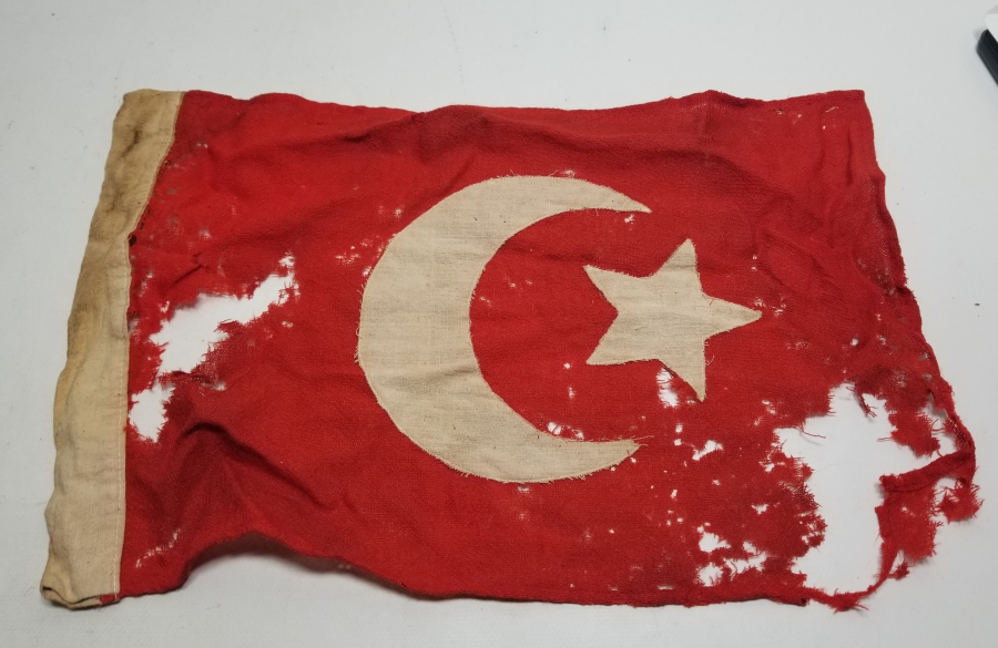 1. DÜNYA SAVAŞI DÖNEMİ NADİR TİPTE OSMANLI BAYRAK