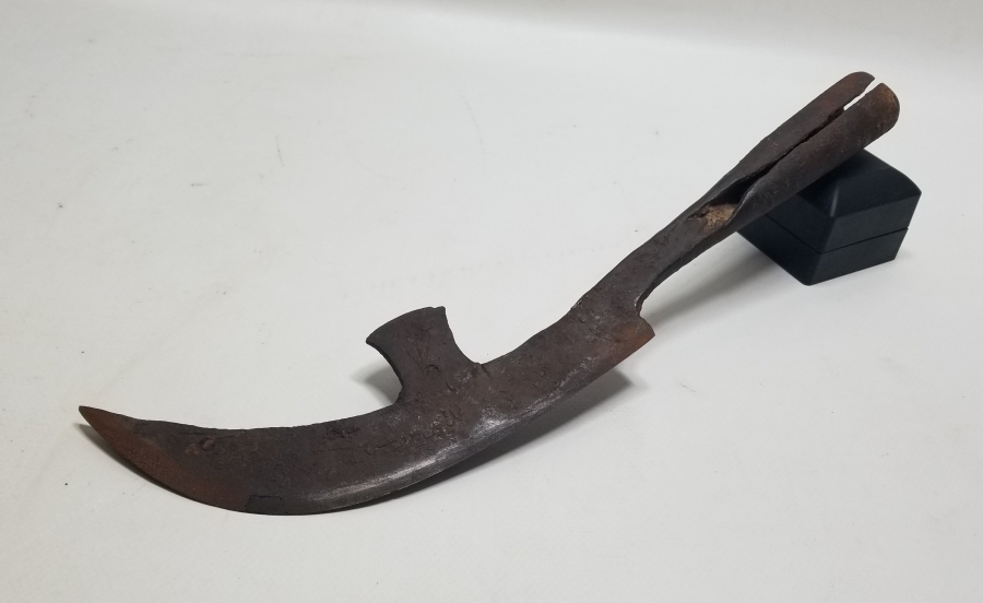 MEŞHUR BURSALI EMİN USTA YAPIMI NADİR TİPTE ÜZERİ OSMANLICA YAZILI BURSA İŞİ TIRPAN