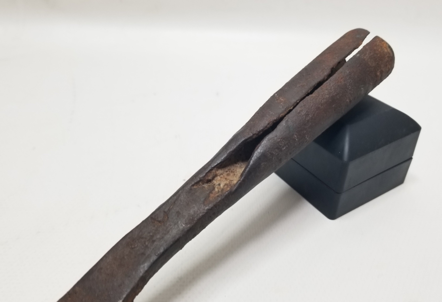 MEŞHUR BURSALI EMİN USTA YAPIMI NADİR TİPTE ÜZERİ OSMANLICA YAZILI BURSA İŞİ TIRPAN