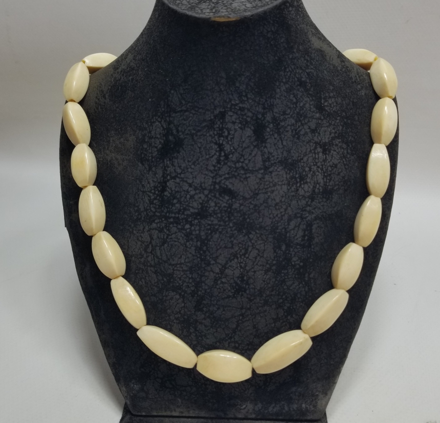 OSMANLI DÖNEMİ EL YAPIMI FİLDİŞİ GERDANLIK