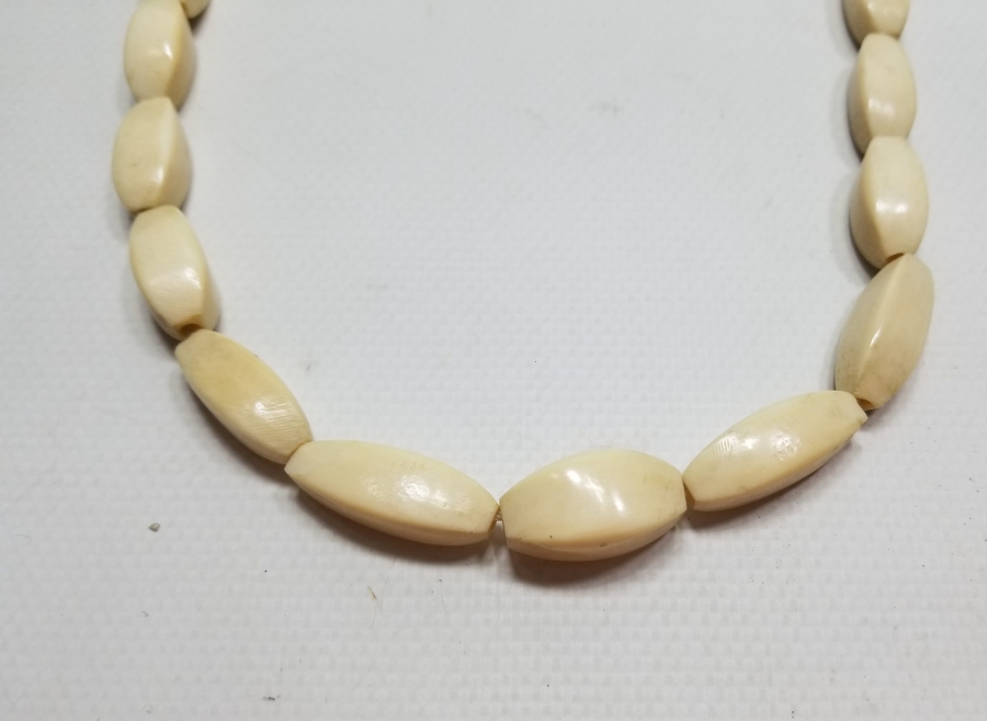 OSMANLI DÖNEMİ EL YAPIMI FİLDİŞİ GERDANLIK