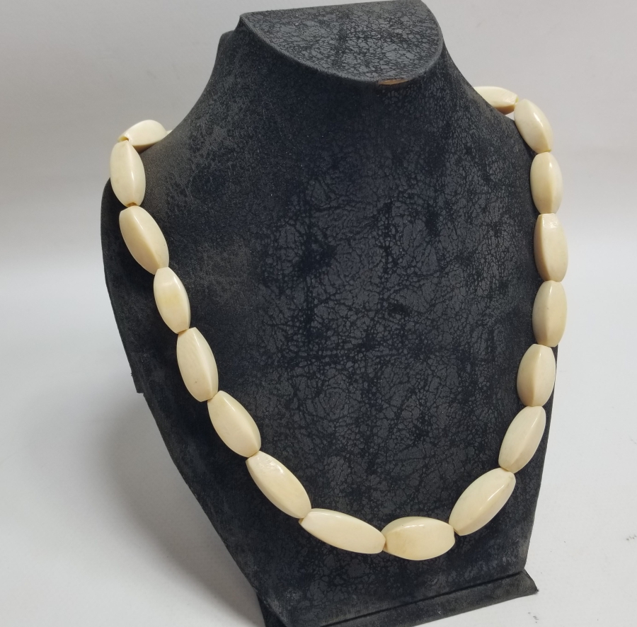 OSMANLI DÖNEMİ EL YAPIMI FİLDİŞİ GERDANLIK