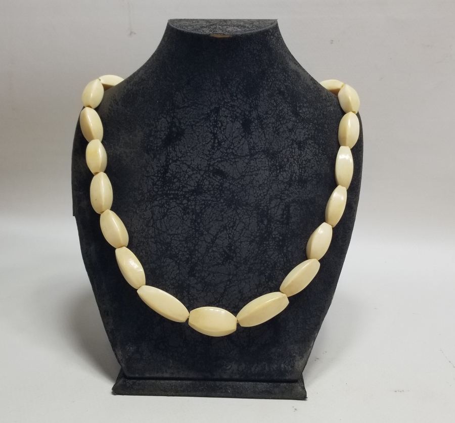 OSMANLI DÖNEMİ EL YAPIMI FİLDİŞİ GERDANLIK