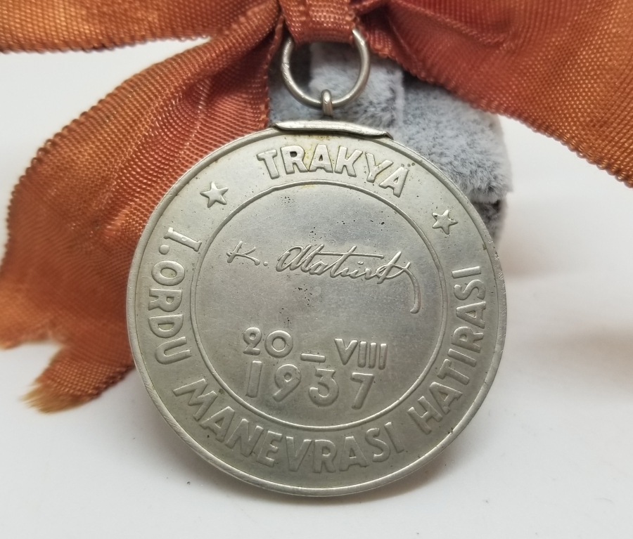 TRAKYA 1.ORDU MANEVRASI HATIRASI MADALYA