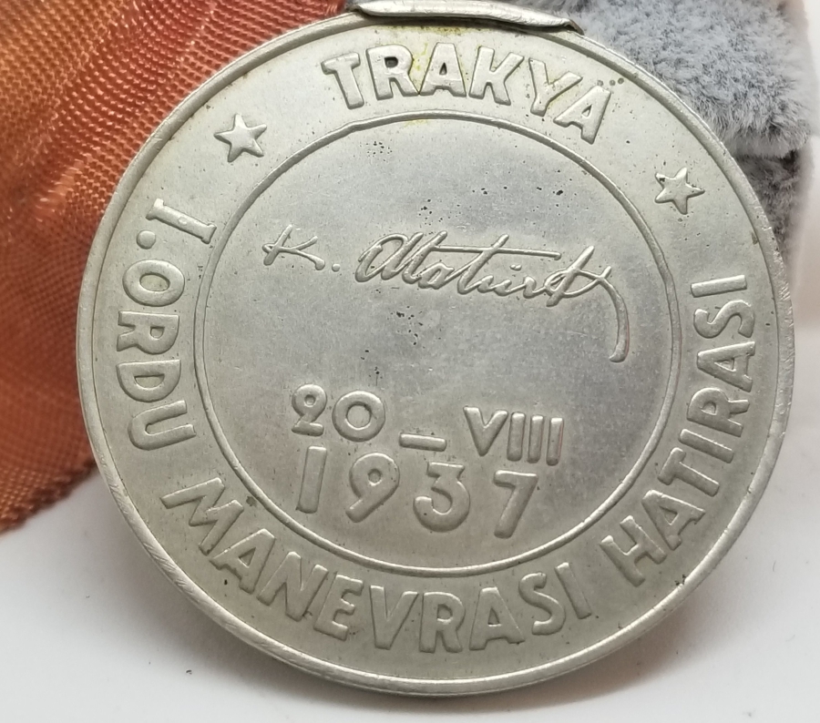 TRAKYA 1.ORDU MANEVRASI HATIRASI MADALYA