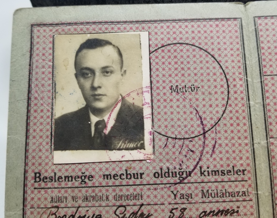 2. DÜNYA SAVAŞI DÖNEMİ NADİR EKMEK KARNESİ