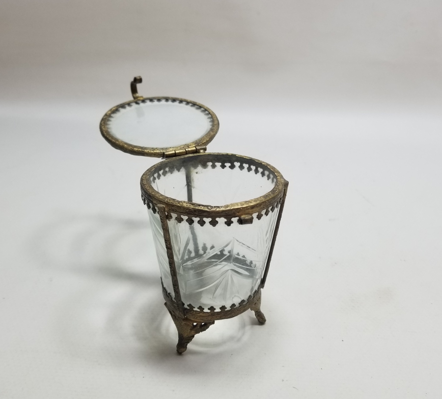 KRİSTAL CAMLI OSMANLI DÖNEMİ NADİR TİPTE SAKAL-I ŞERİF KUTUSU