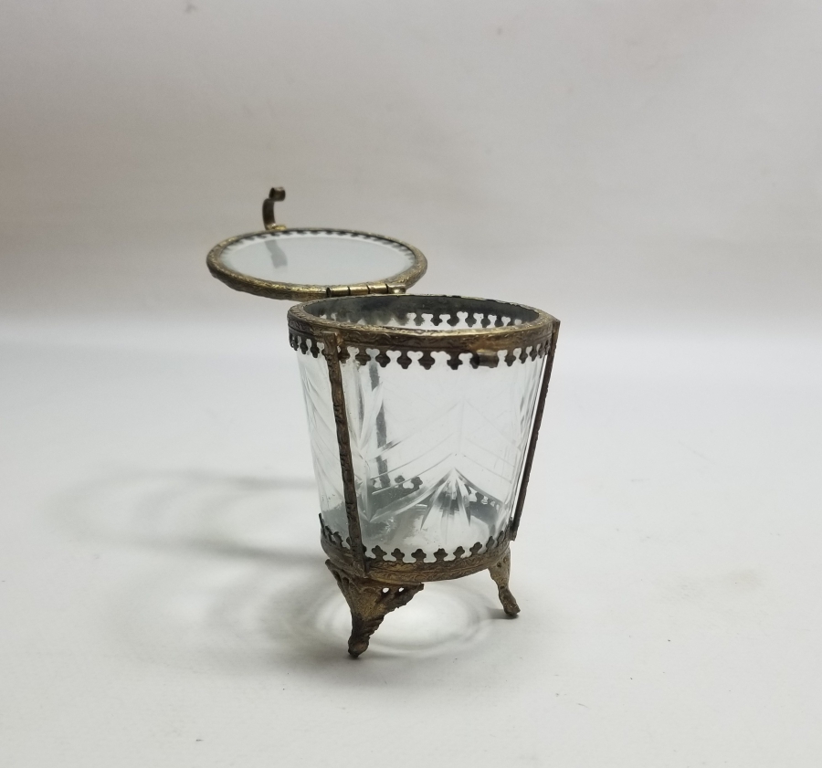 KRİSTAL CAMLI OSMANLI DÖNEMİ NADİR TİPTE SAKAL-I ŞERİF KUTUSU