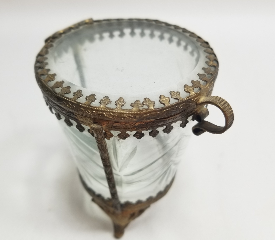 KRİSTAL CAMLI OSMANLI DÖNEMİ NADİR TİPTE SAKAL-I ŞERİF KUTUSU