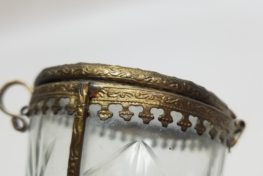 KRİSTAL CAMLI OSMANLI DÖNEMİ NADİR TİPTE SAKAL-I ŞERİF KUTUSU