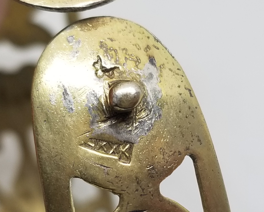 GÜMÜŞ ÜZERİ ALTIN VERMEYLİ OSMANLI DÖNEMİ BİLEZİK - BİLEKLİK