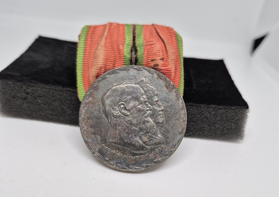 1918 TARİHLİ ALTIN EVLİLİK YILDÖNÜMÜ MADALYASI