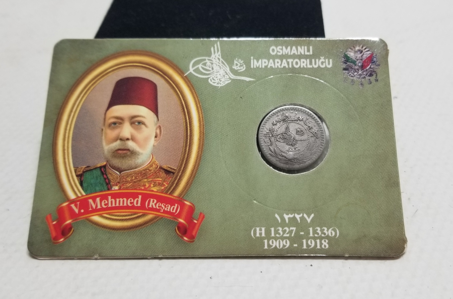 MEHMET REŞAT HAN DÖNEMİ KOLEKSİYONLUK NİKEL 5 PARA